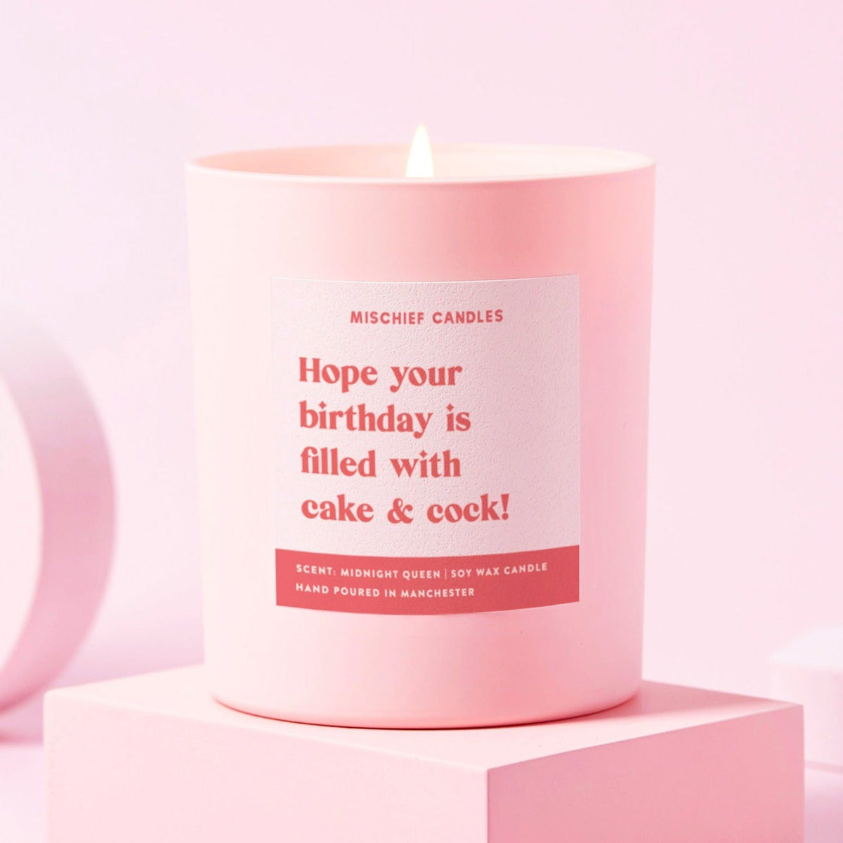Hope Your Birthday's Full of Cake and Cock Candle