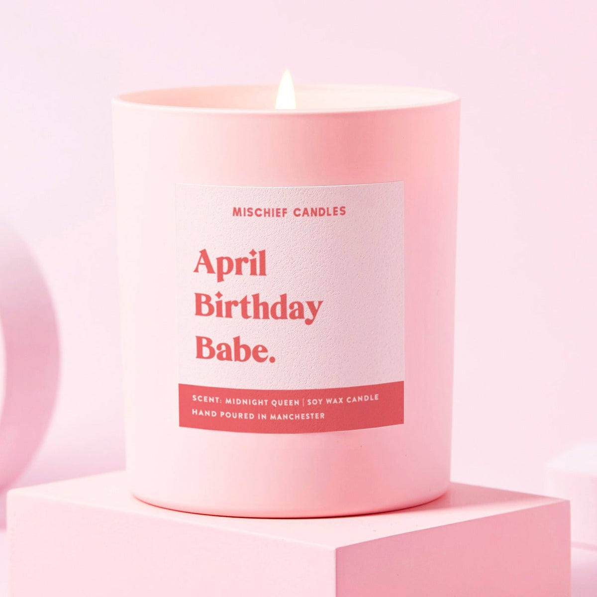 April Birthday Babe Candle