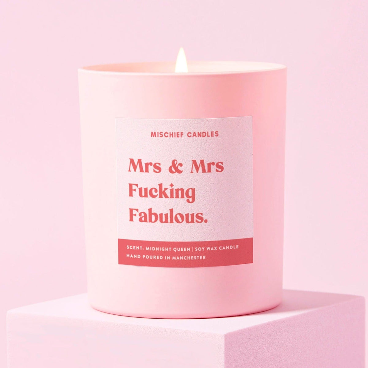 Mrs and Mrs Fucking Fabulous Candle