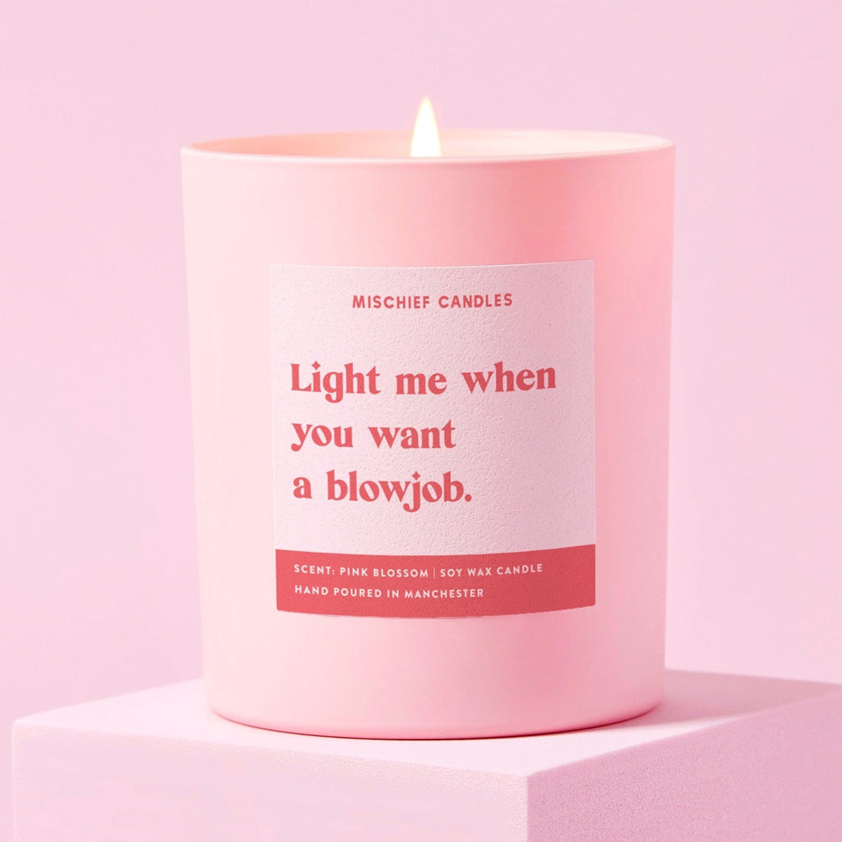 Light When You Want a Blowjob Candle