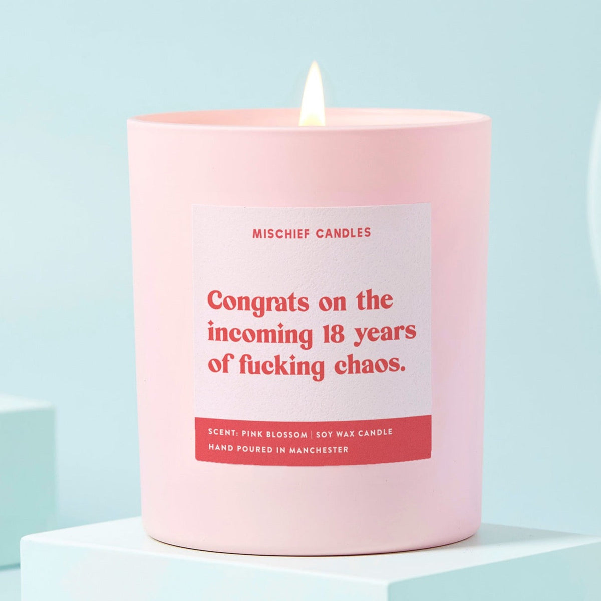 Congrats On Incoming 18 Years of Chaos Candle