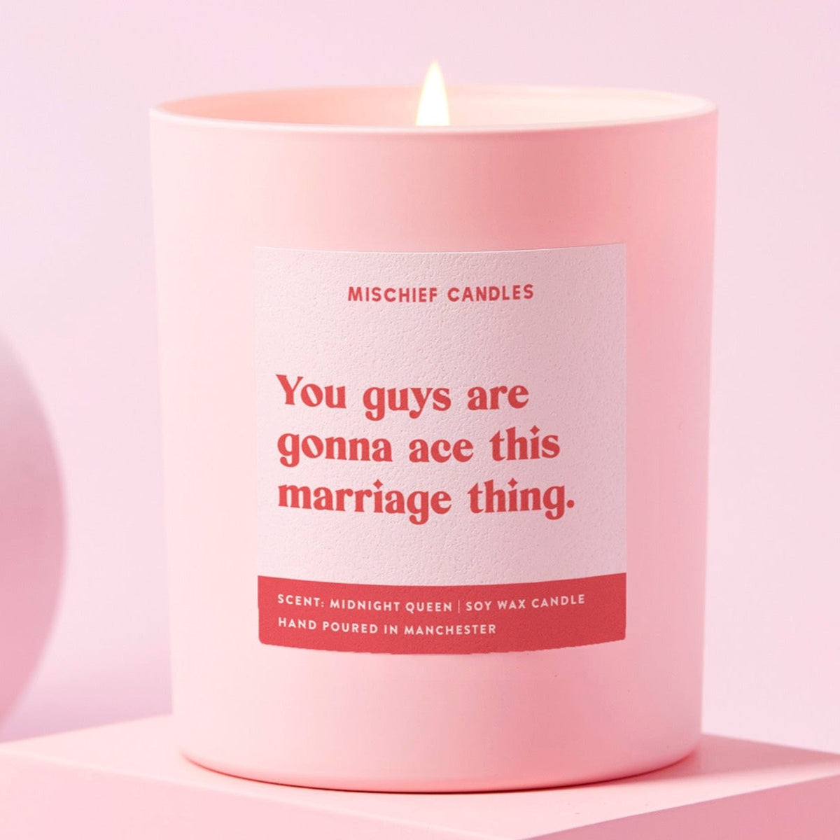You're Going to Ace This Marriage Thing Candle