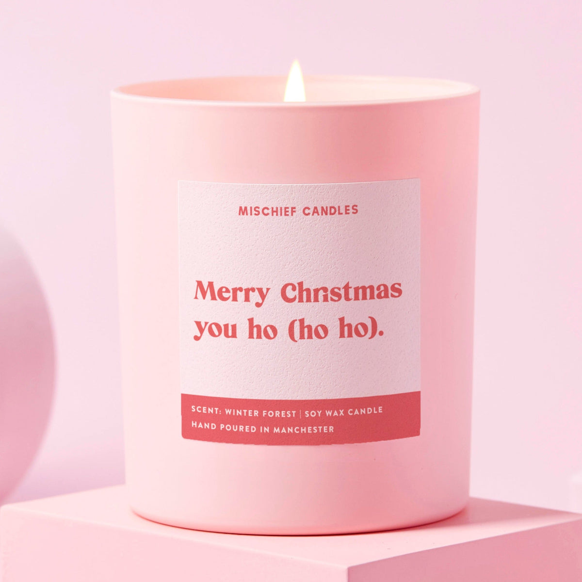 Merry Christmas You Ho Ho Ho Candle