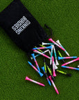 40 Bamboo Golf Tees - Mix