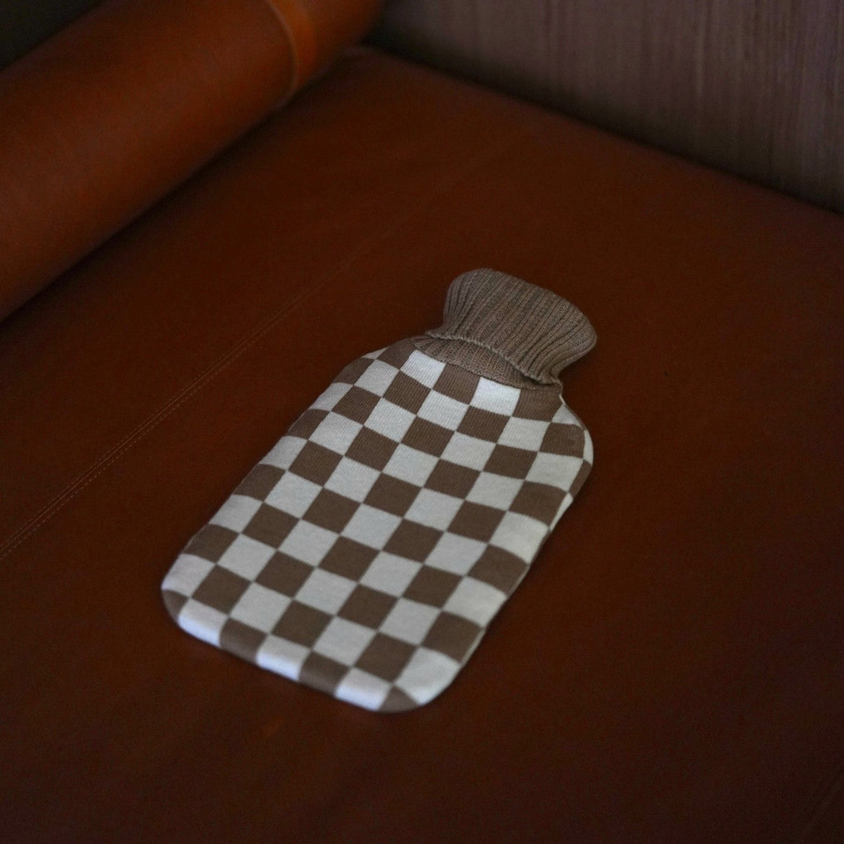 Mocha Hot Water Bottle with Cover