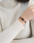 Carbon Regent Cord Bracelet