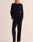 Cotton Modal Pyjama Set with Lace Trim