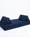 Navy Blue Play Mattress Set for Kids