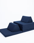 Navy Blue Play Mattress Set for Kids