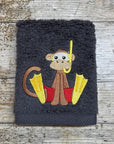 Beach Monkey with Flippers Face Cloth