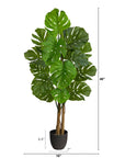 Artificial Monstera Tree UV Resistant (Indoor/Outdoor) 4’