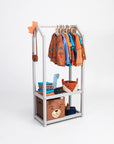 House Shaped Clothes Rack with Storage