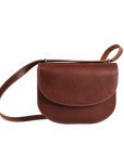 Leather Handbag Moon Pack Cognac