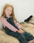 Moss Green Corduroy Dungarees