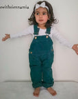 Moss Green Corduroy Dungarees