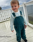 Moss Green Corduroy Dungarees