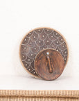 Wooden Natural Cameroon Shield with Cowrie Shells | Beaded Umbrella Design