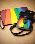 Handmade Leather Mobile Phone Pouch Plus - Pride