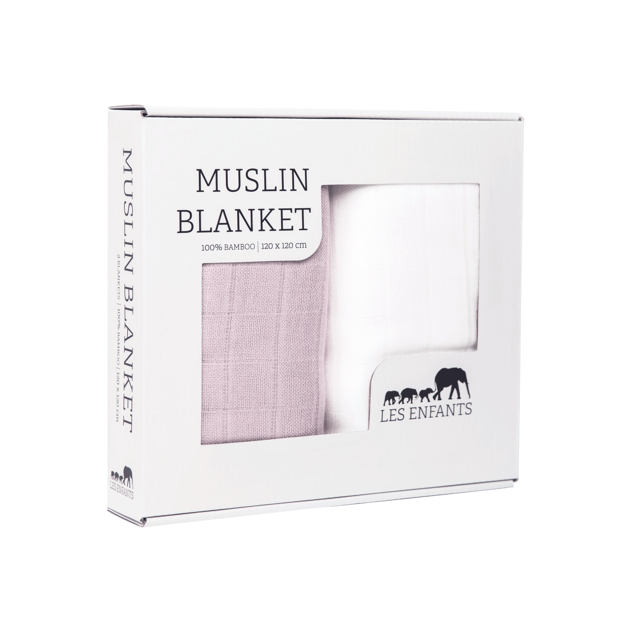 Muslin Blanket Pink / White-0