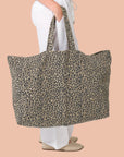 NALA Recycled Cotton Leopard Tote Bag