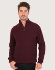Men’s Possum Merino & Silk Half-Zip Jumper