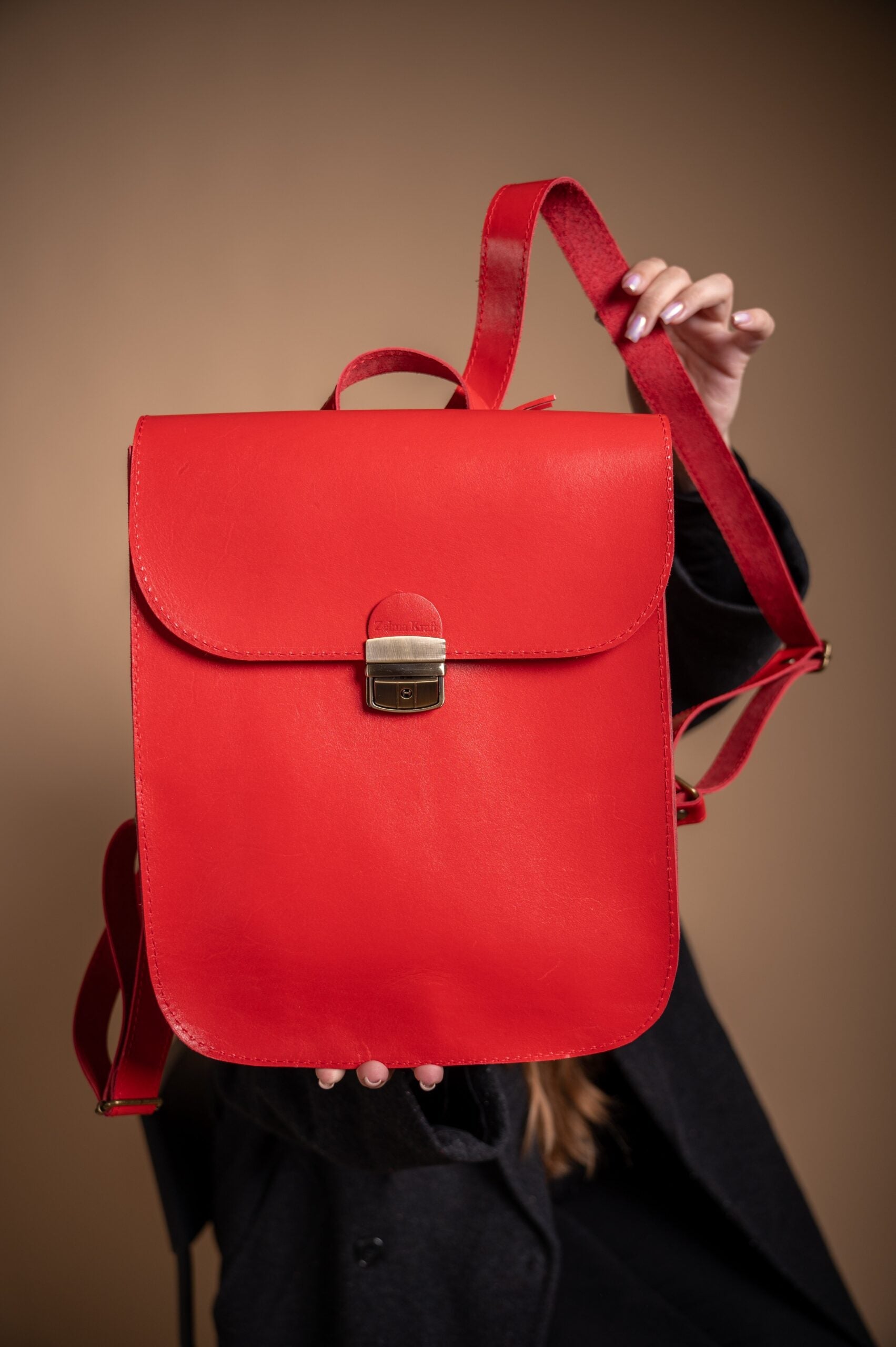 Vintage Leather Saddle Bag with Laptop Sleeve