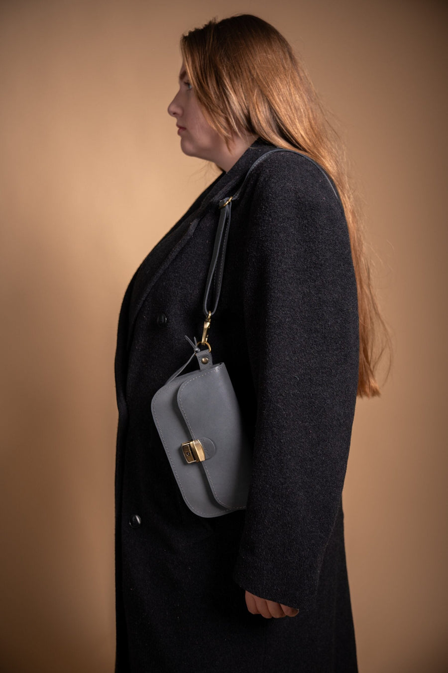 Vintage Leather Saddle Bag - Natural Cattle Hide