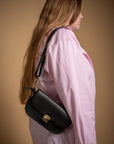 Vintage Leather Saddle Bag Compact and Handcrafted