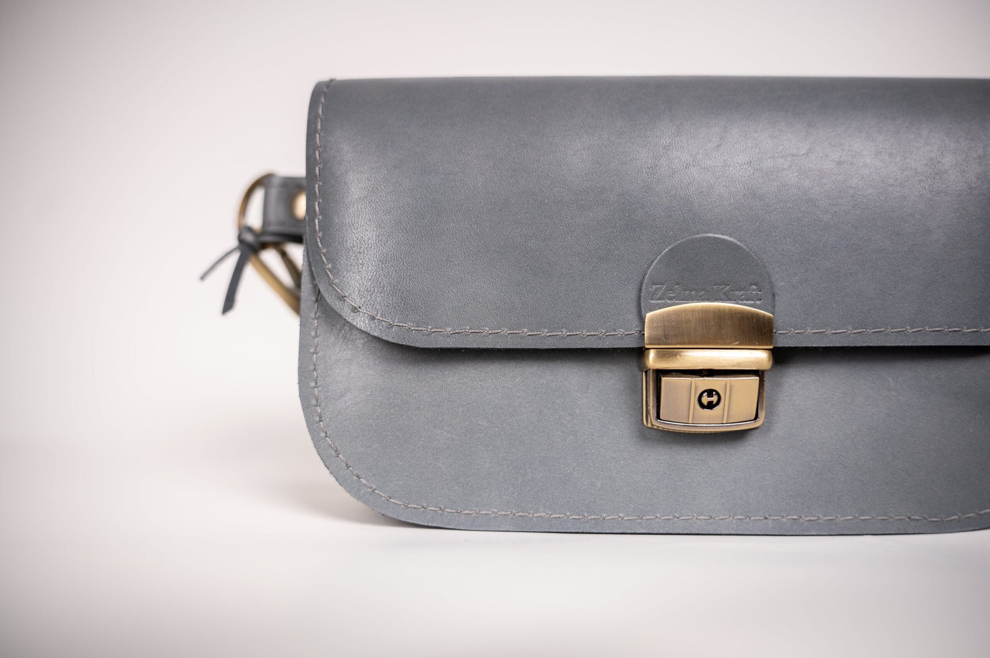 Vintage Leather Saddle Bag Natural Cattle Hide
