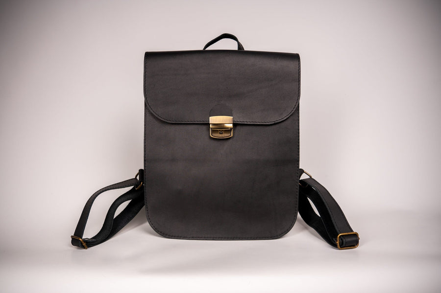 Vintage Leather Saddle Backpack – Fits 14.5" Laptop