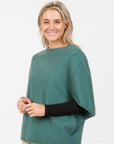 Women’s Possum Merino & Silk Split Sleeve Poncho