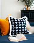 The Nightingale Dark Blue with Fringing