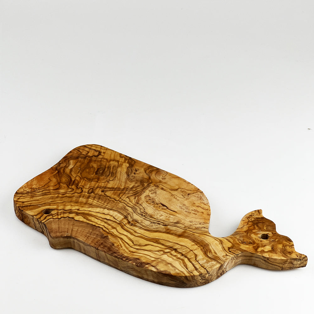 Olive Wood Whale Shaped Board