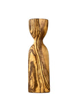 Olive Wood Candlestick Holder - Large