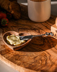 Olive Wood Heart Dish - Small