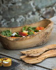 Olive Wood Rustic Bowl
