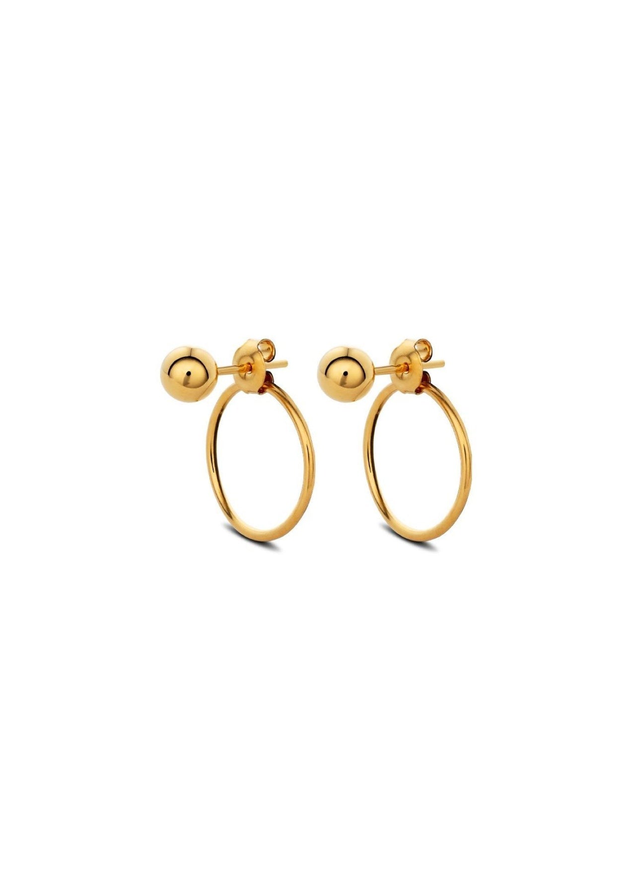 Gold Chord Statement Earrings