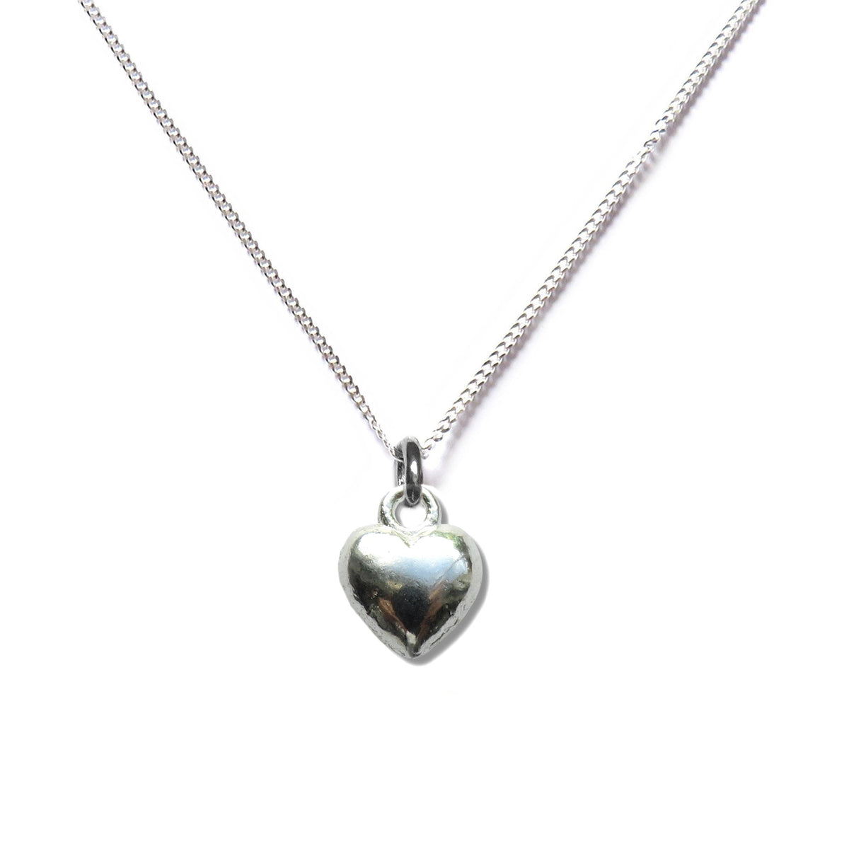 Merry Christmas Gift Box, Silver Heart Necklace &amp; Chocolate Treats