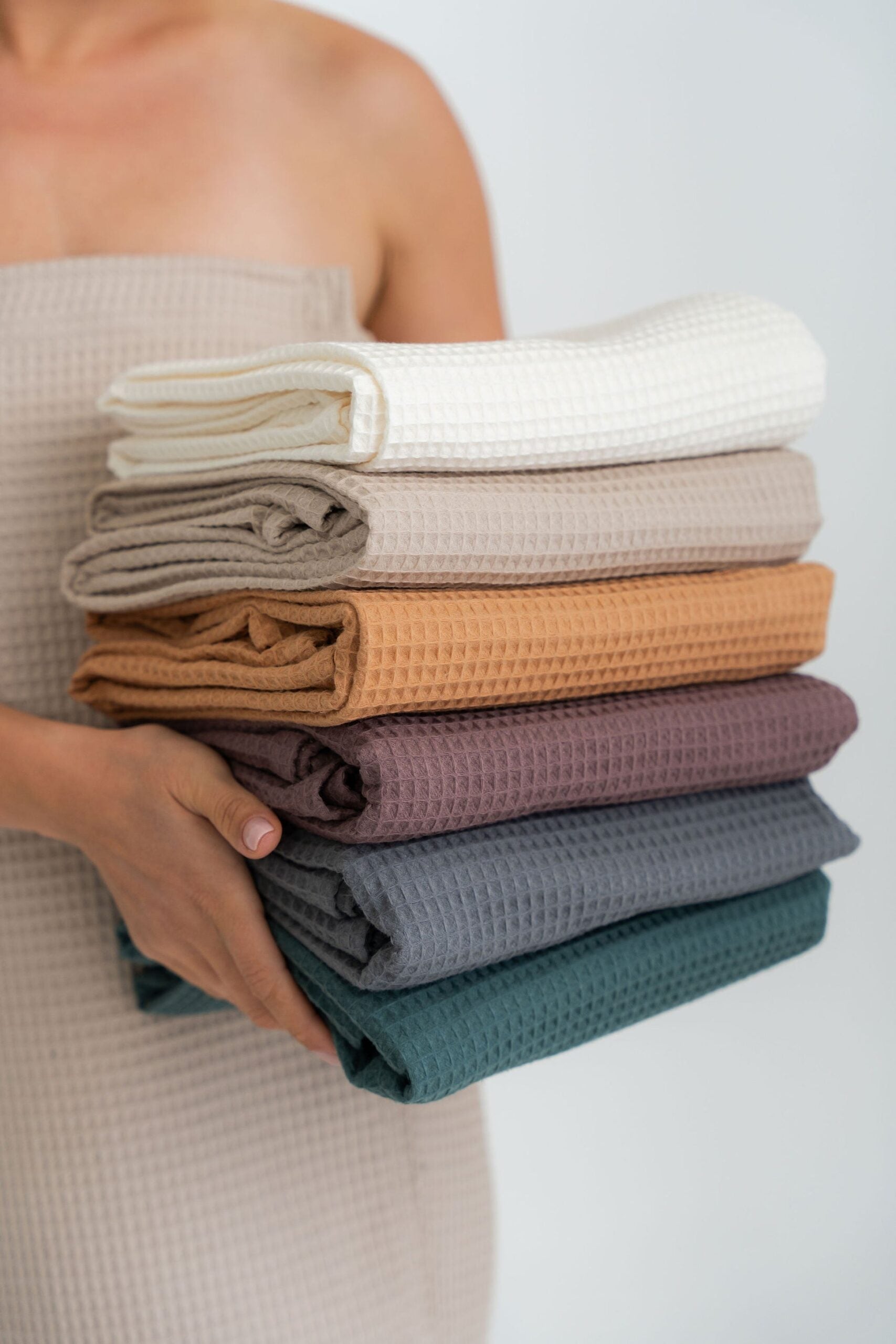 Spa Wrap Towel for Women with Velcro and Elastic Fit