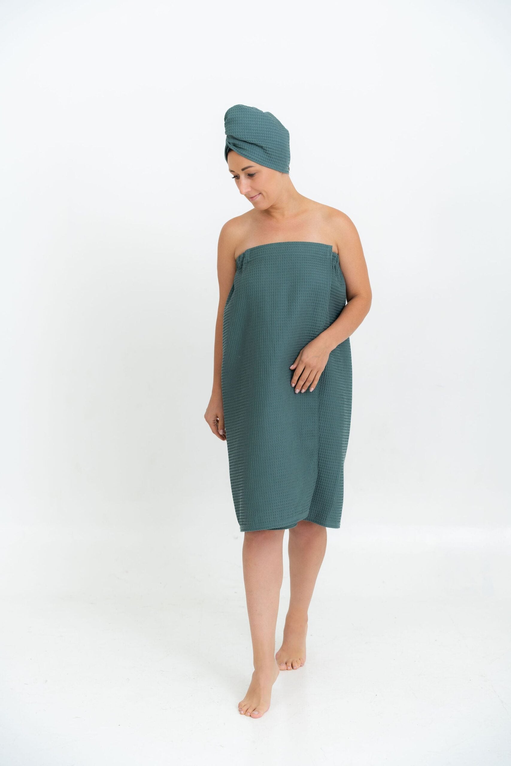 Spa Wrap Towel for Women with Velcro and Elastic Fit