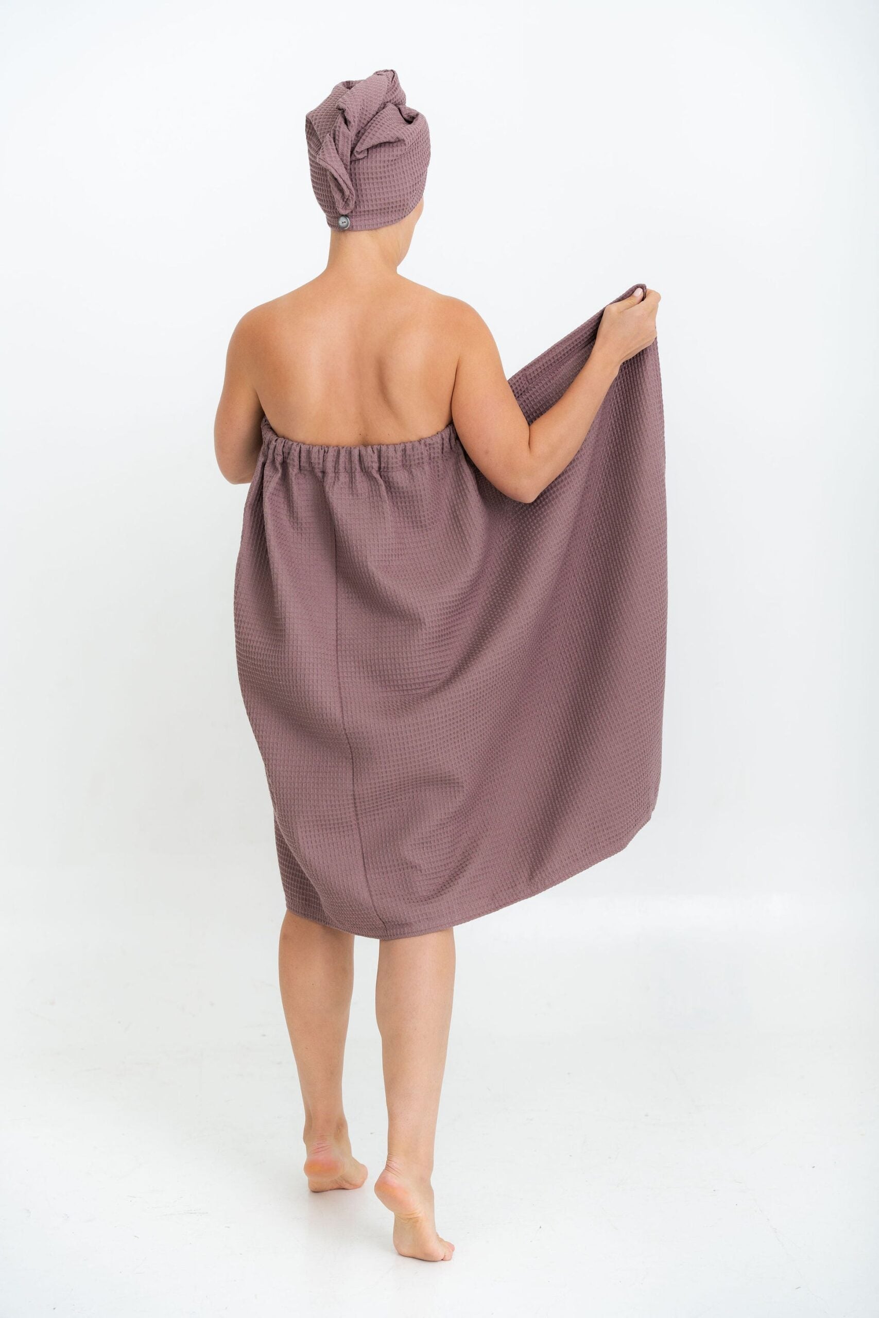 Women&#39;s Spa Wrap Towel with Velcro and Elastic