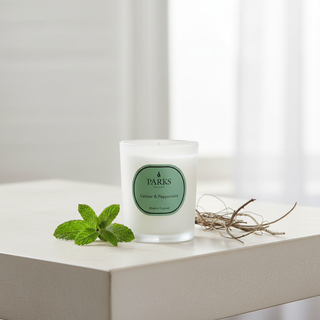 VETIVER &amp; PEPPERMINT CANDLE 180G
