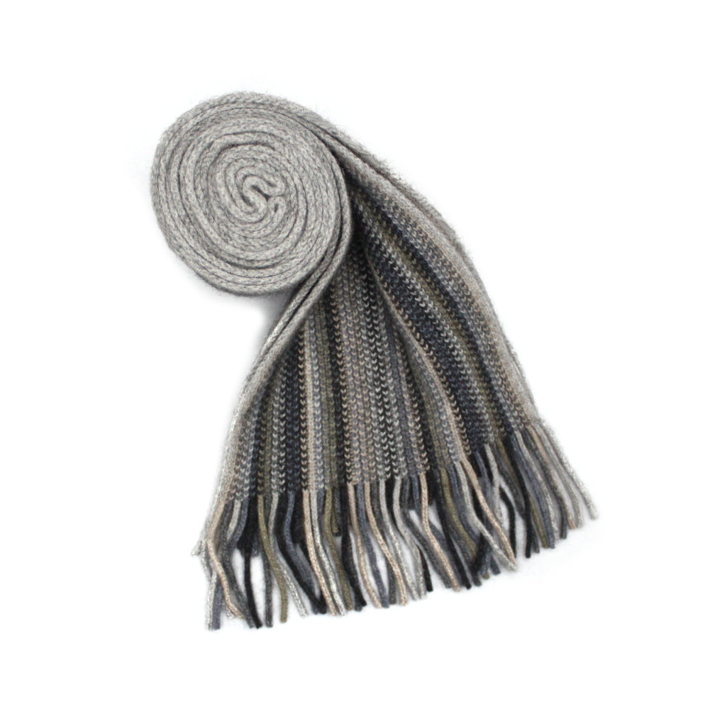Possum Merino &amp; Silk Multi Striped Scarf