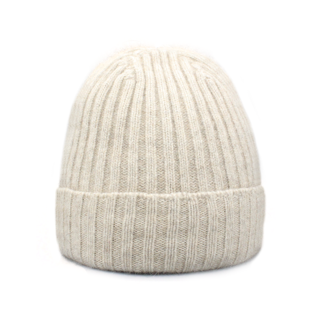 Possum Merino & Silk Ribbed Beanie