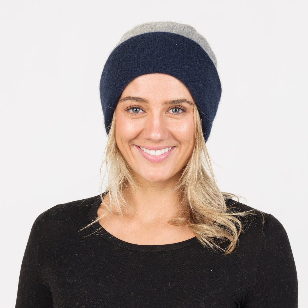 Possum Merino &amp; Silk Reversible Beanie