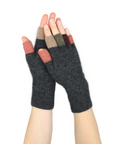 Possum Merino & Silk Multicoloured Fingerless Gloves