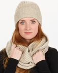 Possum Merino & Silk Ribbed Loop Scarf