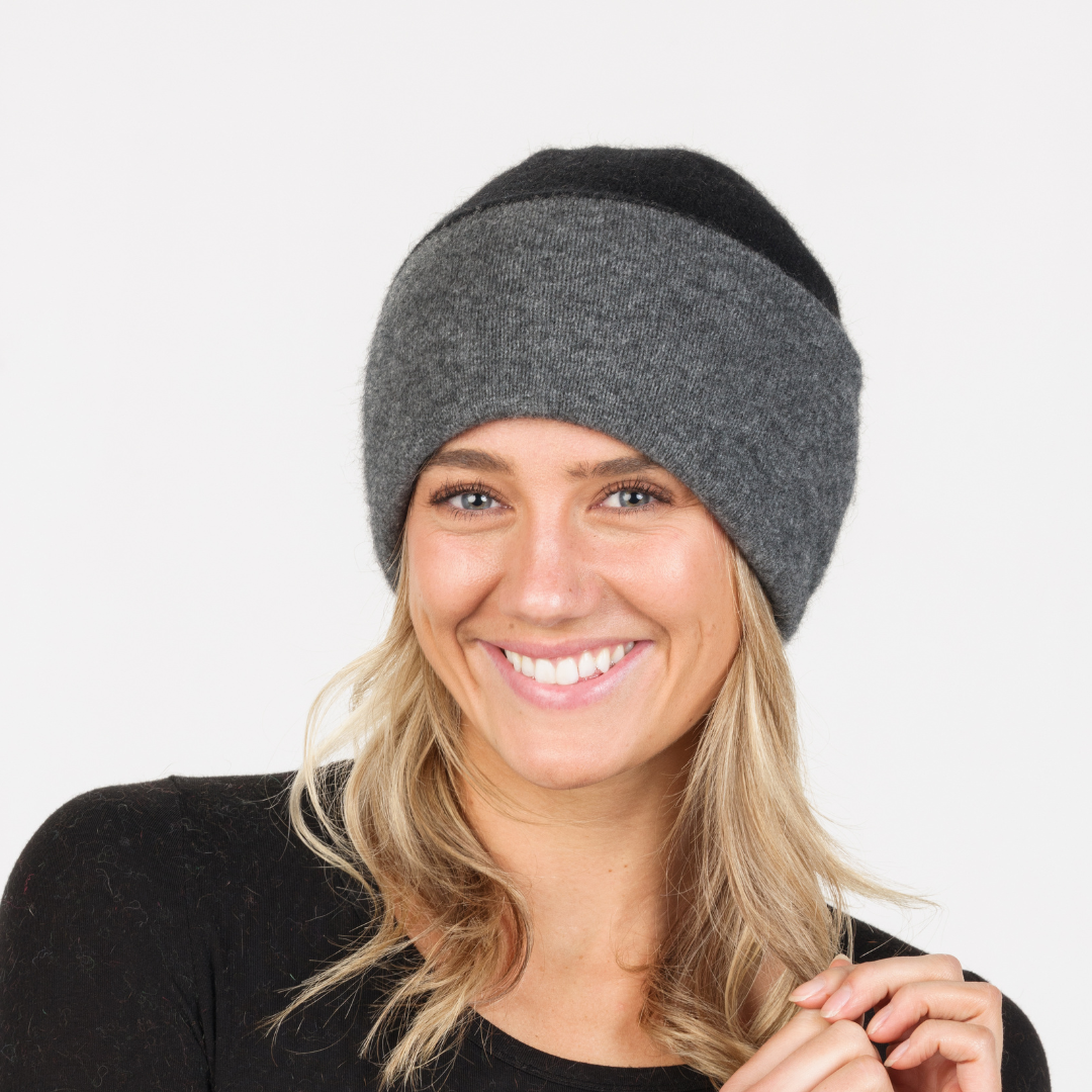 Possum Merino &amp; Silk Reversible Beanie
