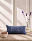 Namaste Embroidered Linen and Lavender Eye Pillow