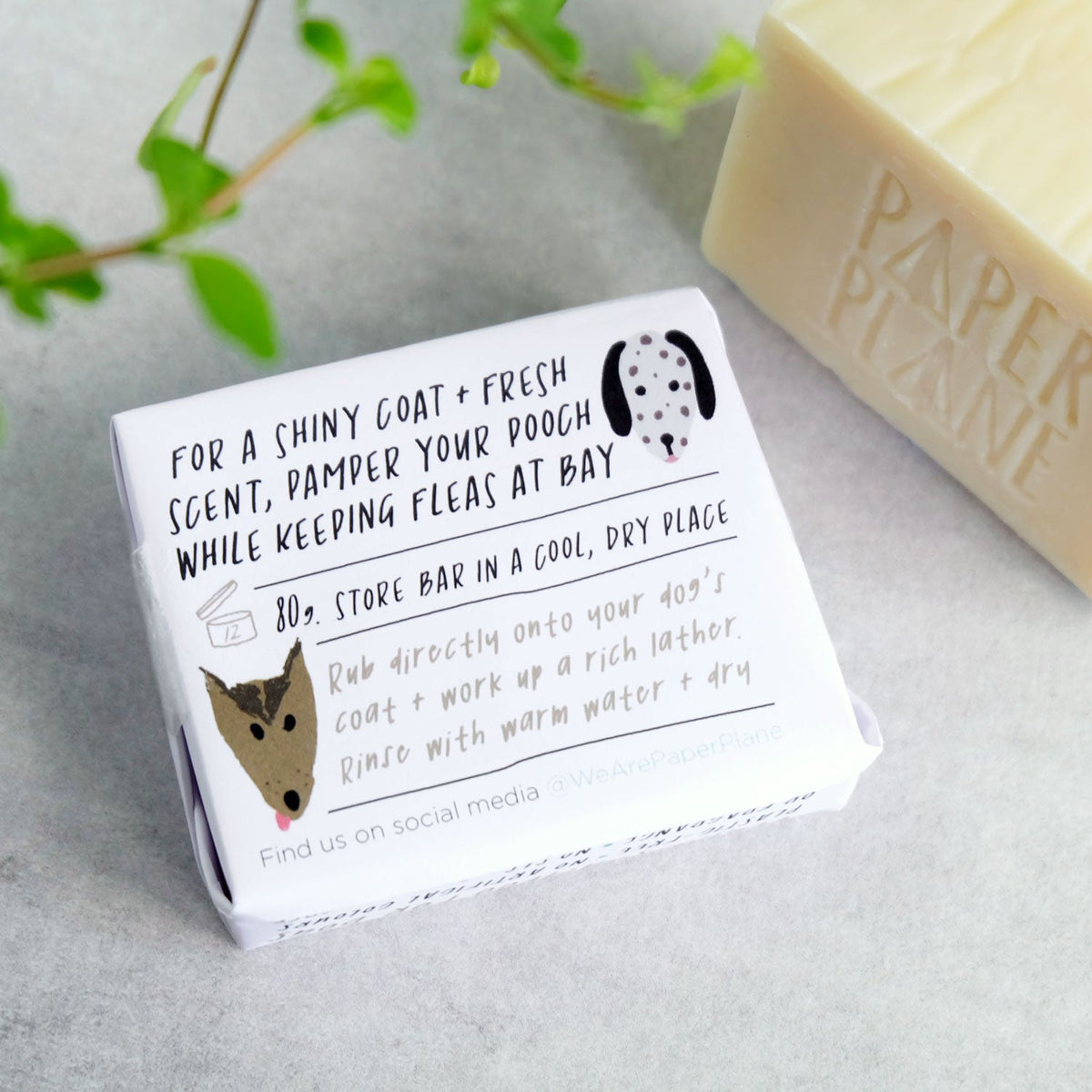 Dog Shampoo Bar - 100% Natural, Vegan &amp; Palm oil-free Shampoo Bar for Dogs